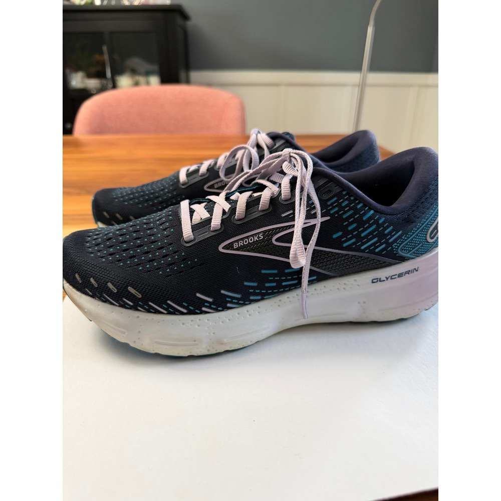 Brooks Glycerin 20 Womens Running Shoes Peacoat Ocean Wide Size 10 - Picture 8 of 15